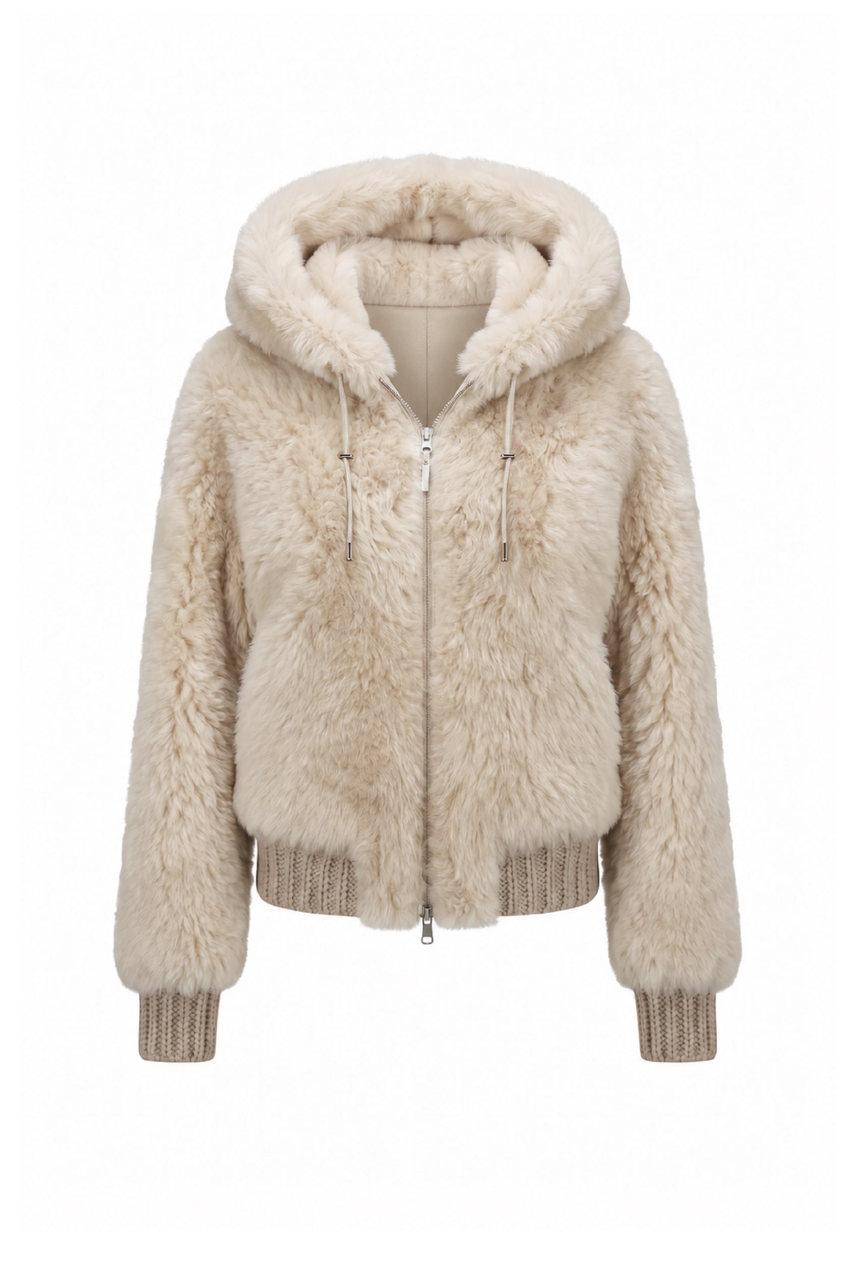 <tc>Danica Женская oversize-куртка из shearling - Кремовый</tc>