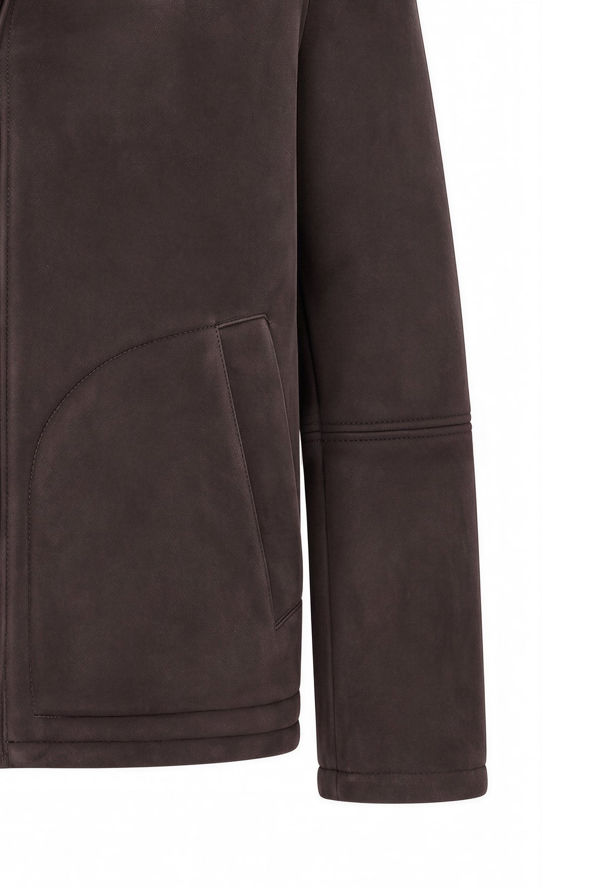 Diego Men's Shearling Sheepskin Jacket - Brown Brissa