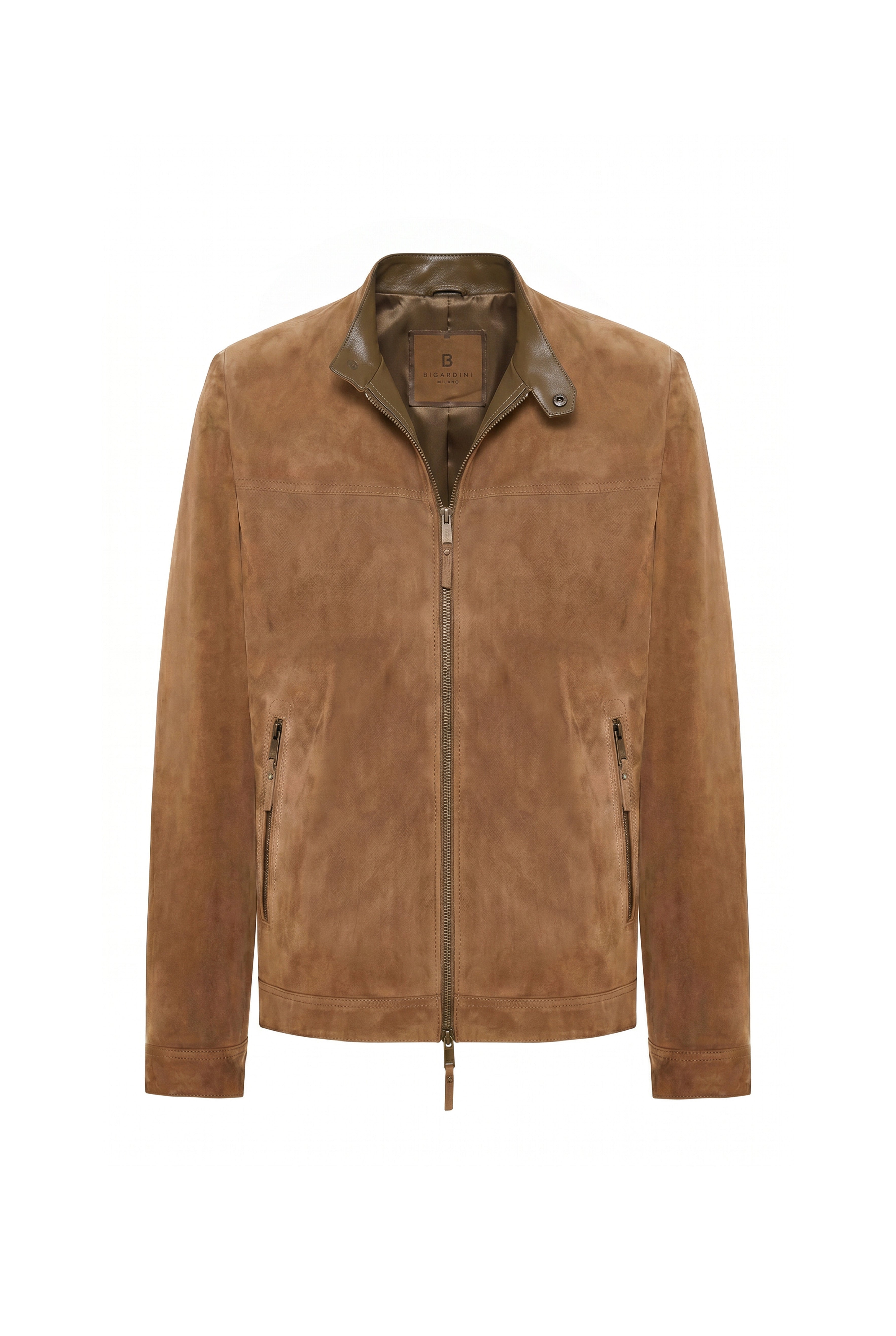 <tc>Silvo Giacca Racer in Suede - Cammello</tc>