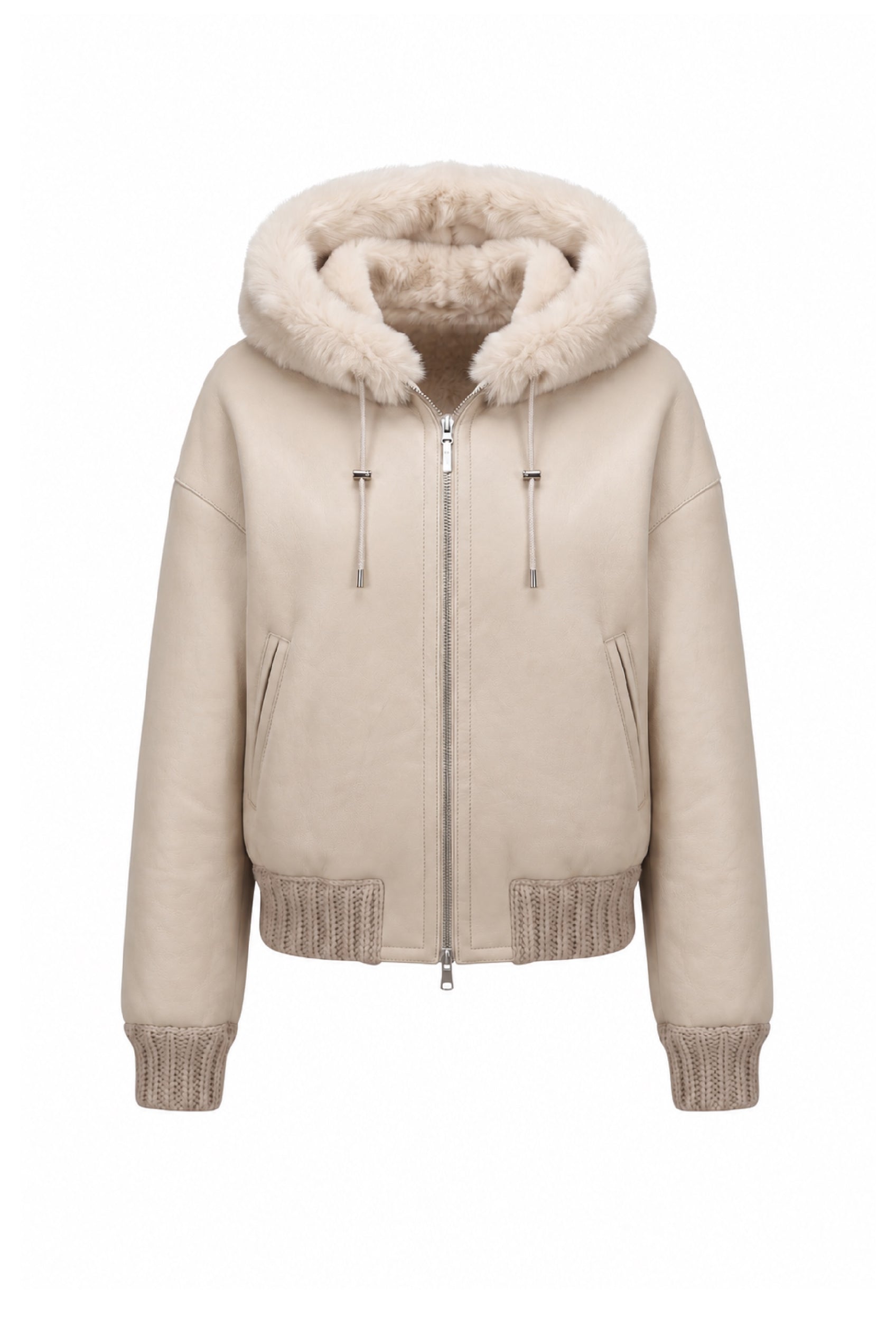 <tc>Danica Женская oversize-куртка из shearling - Кремовый</tc>