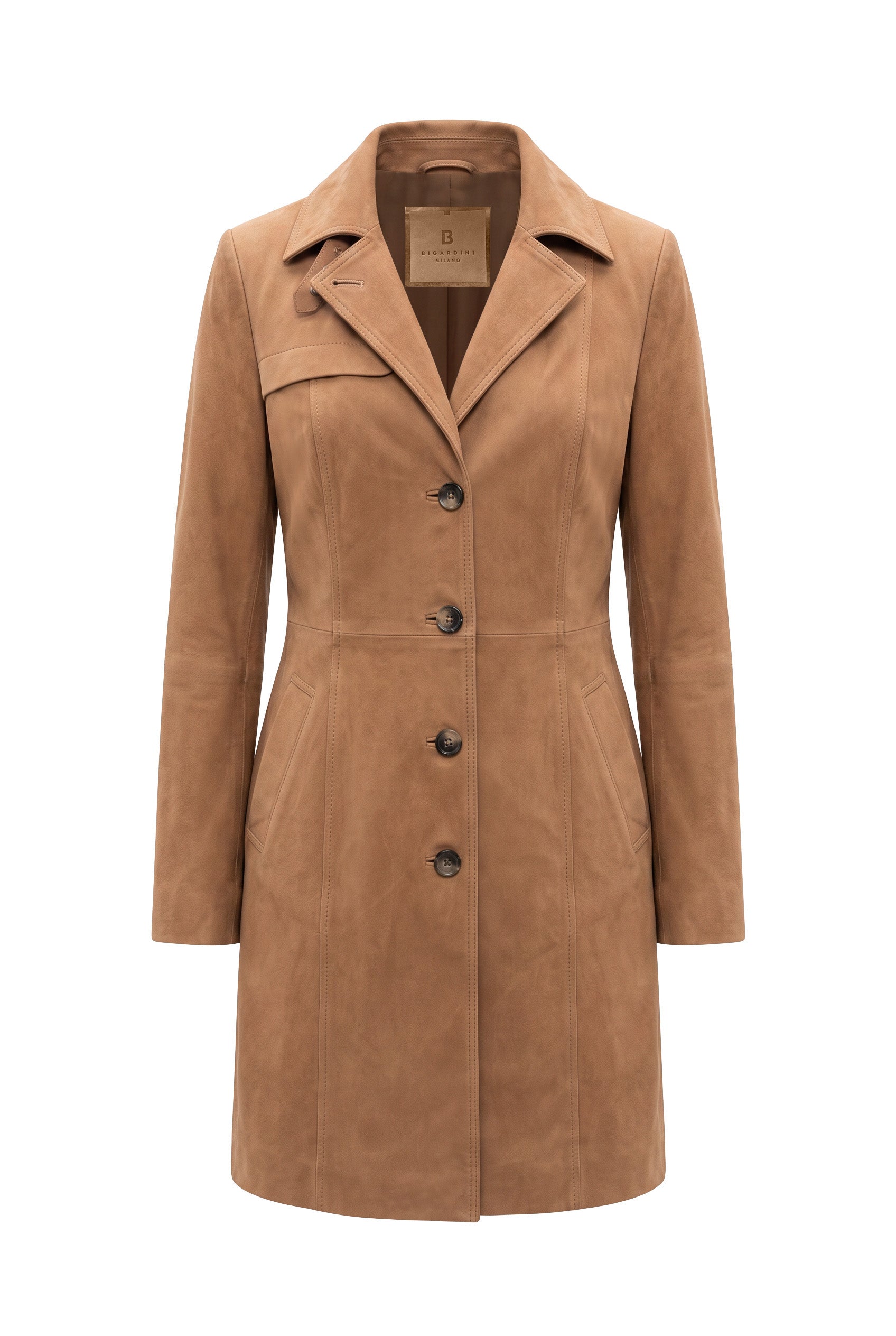Altea Women’s Suede Coat - Caramel