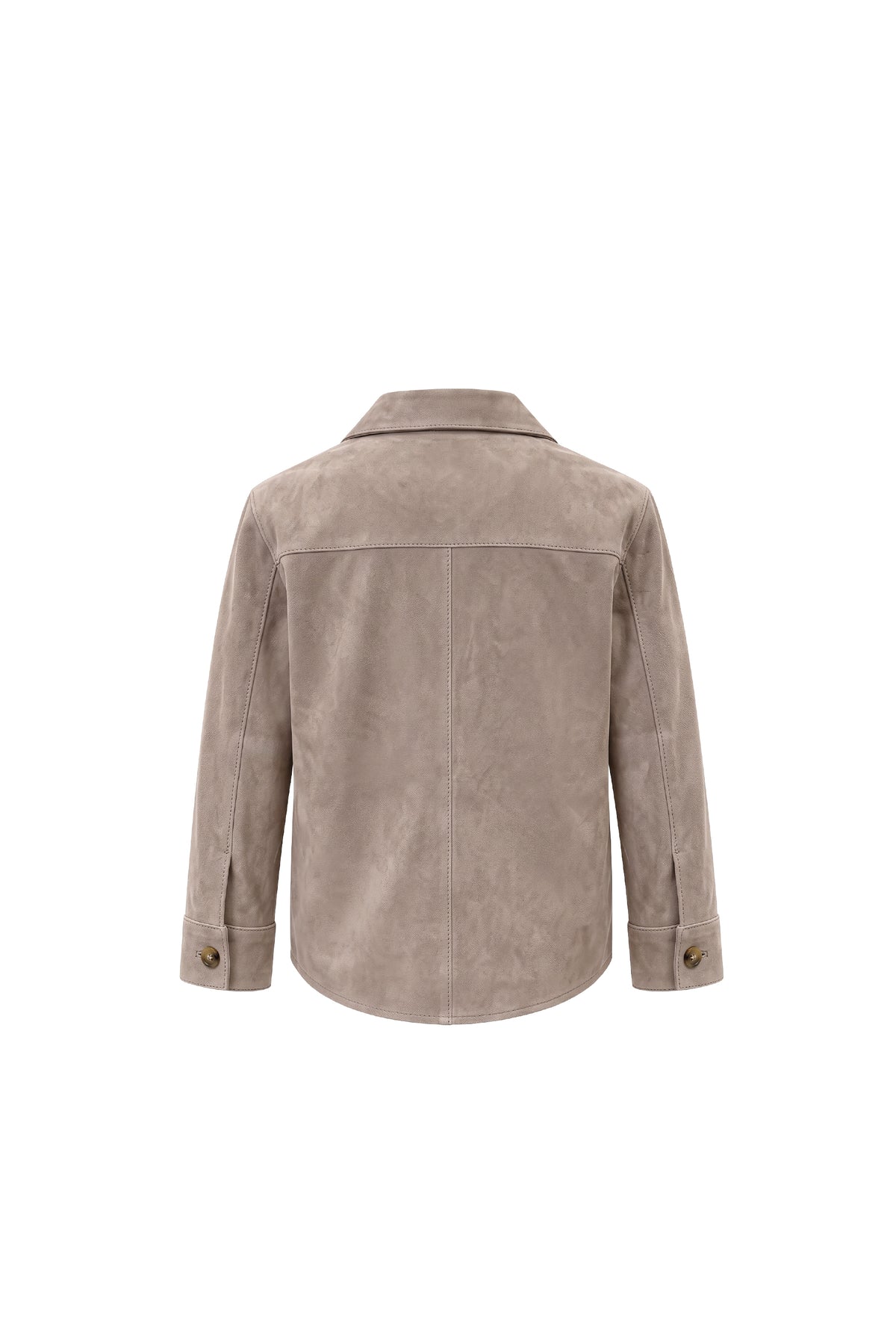 Adrien Jungen Overshirt aus Wildleder – Vison