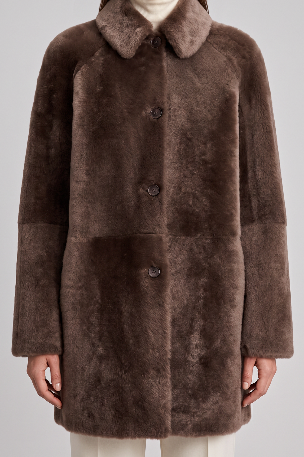 Sorel Reversible Shearling Sheepskin Coat - Milk Brown