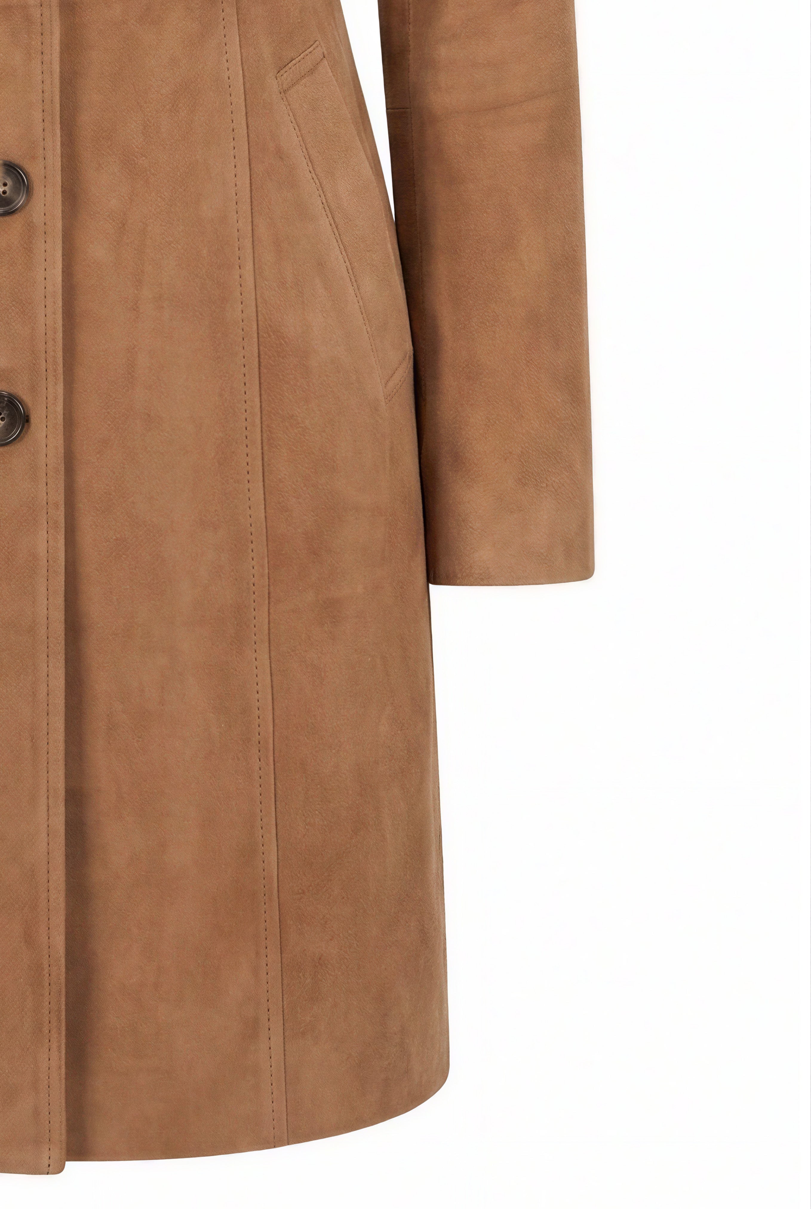 Altea Women’s Suede Coat - Caramel
