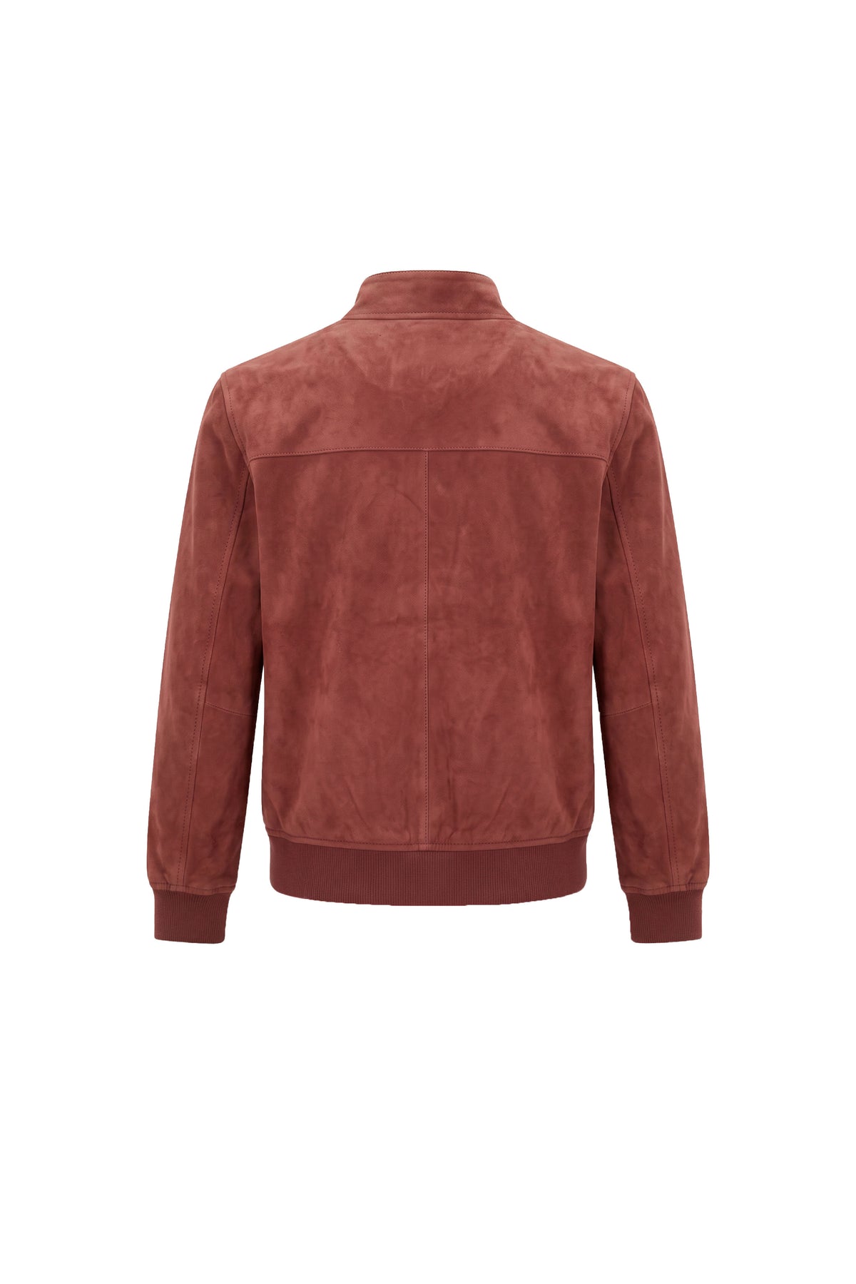 Flora Jungen Wendbare Wildlederjacke – Burgunder