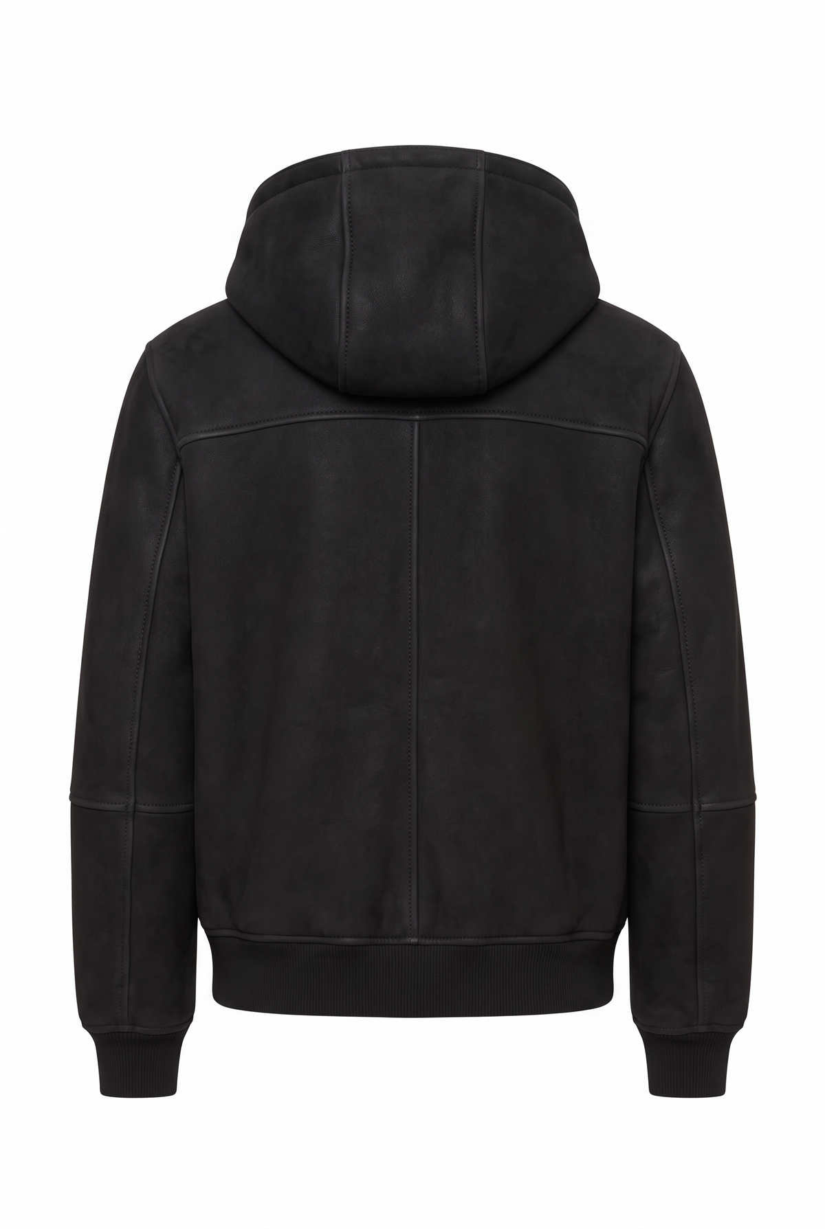 Carlo Toscana Shearling Jacket with Hood - Black Montana