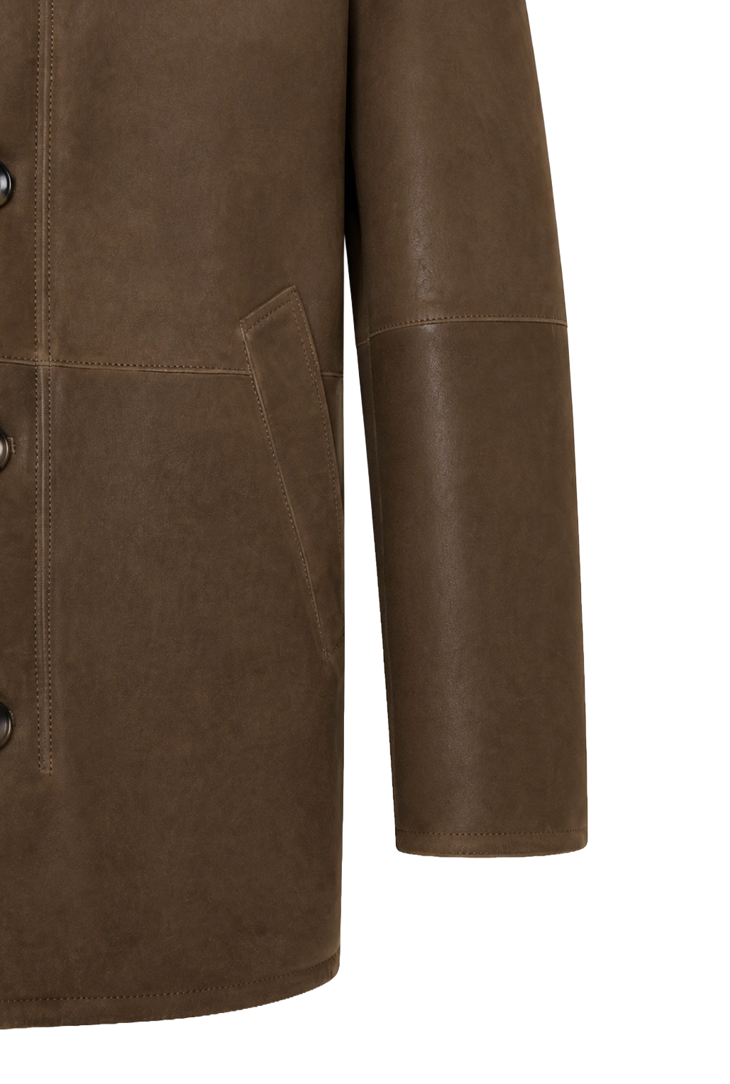 <tc>Victor Manteau pour Homme en Peau Lainée - Camel</tc>