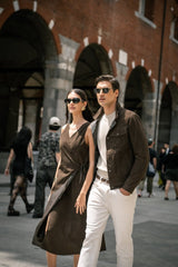 Alba Metis Suede Dress - Bigardini