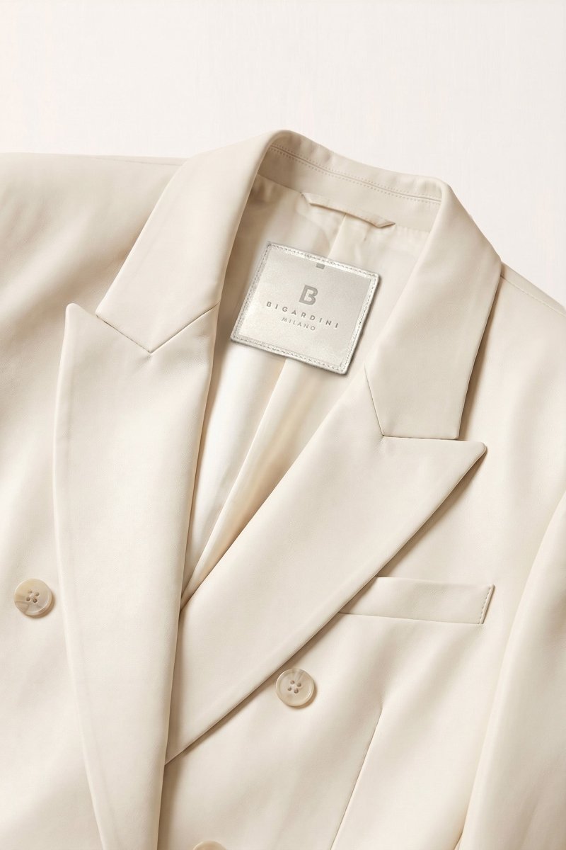 Aless Women’s Oversize Blazer Jacket - Beige - Bigardini