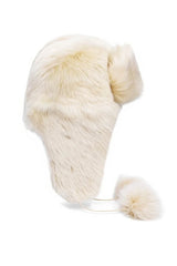 Alicia Women’s Shearling Hat - Snow White - Bigardini