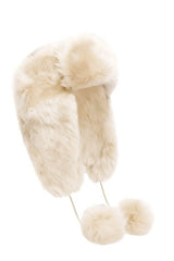 Alicia Women’s Shearling Hat - Snow White - Bigardini