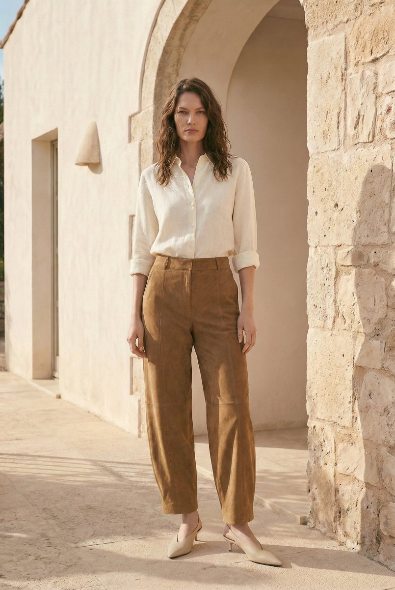 Alina Women’s Balloon Pants - Snuff - Bigardini