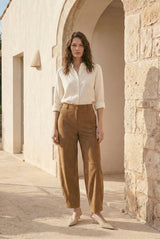 Alina Women’s Balloon Pants - Snuff - Bigardini