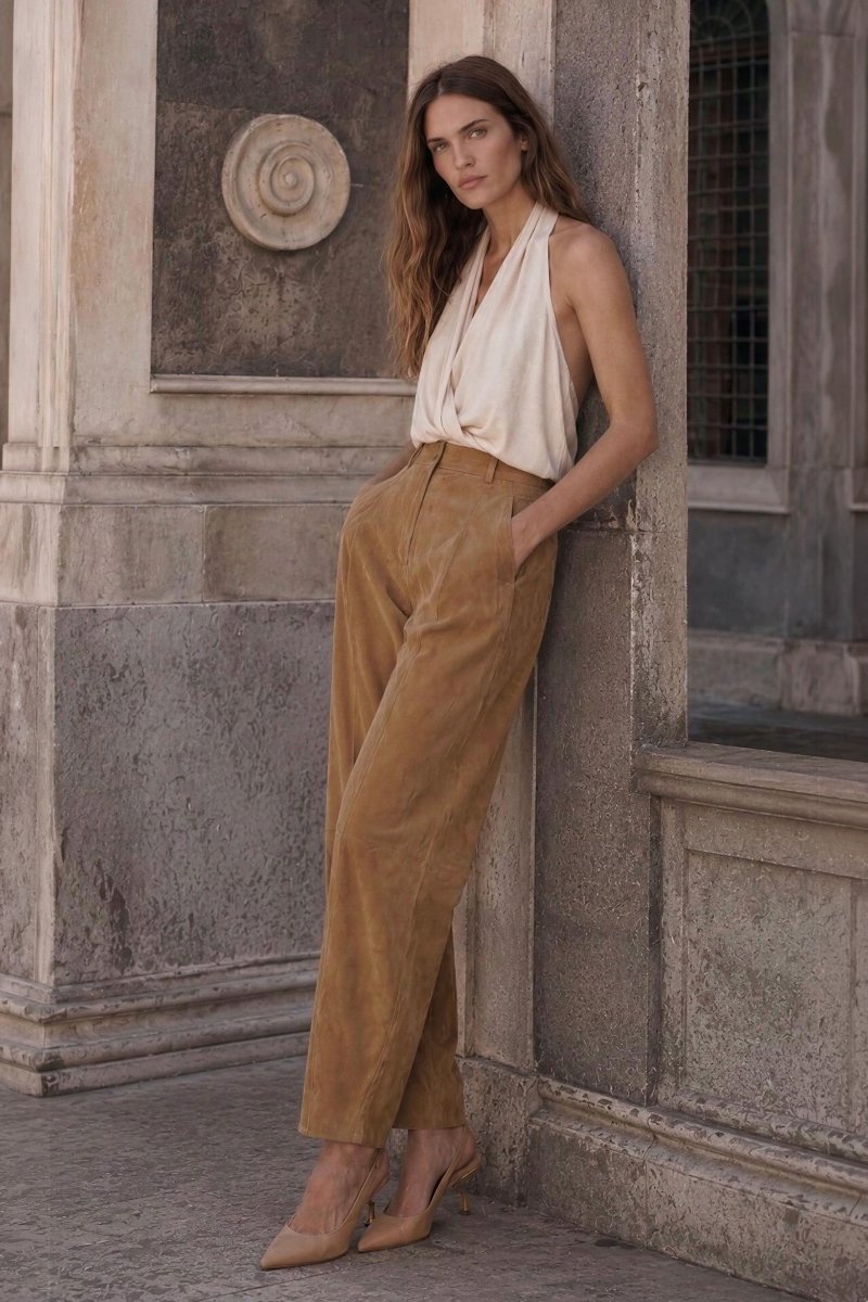 Alina Women’s Balloon Pants - Snuff - Bigardini