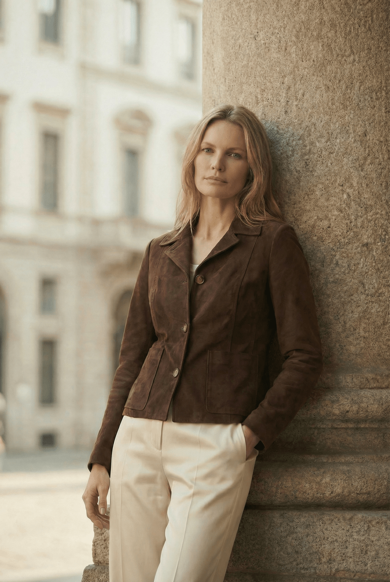 Amelia Women’s Suede Short Jacket