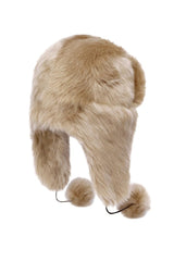 Angelica Women’s Shearling Hat - Honey Beige - Bigardini