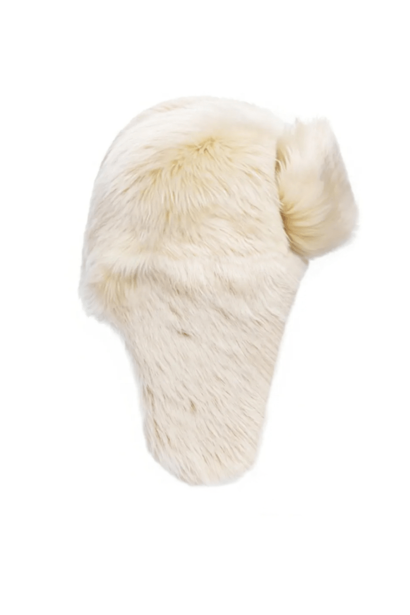 Angelica Women’s Shearling Hat - Snow White - Bigardini