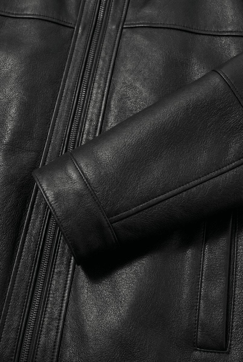 Beck Men’s Leather Coat - Black - Bigardini