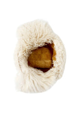 Cecilia Women’s Tigrado Shearling Hat - Beige - Bigardini