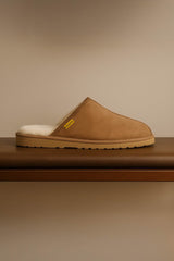 Corin Men’s Shearling Slippers - Camel - Bigardini