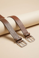 Cross Unisex Leather Belt - Brown - Bigardini