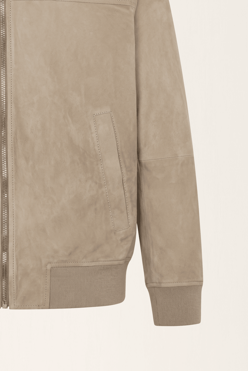 Fabian Men's Suede Leather Jacket - Vison - Bigardini