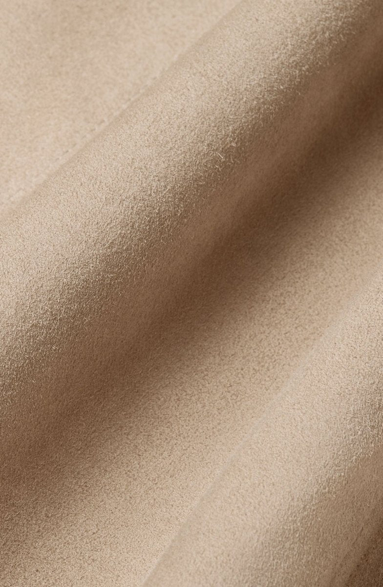 Genova Unisex Suede Leather Belt - Beige - Bigardini
