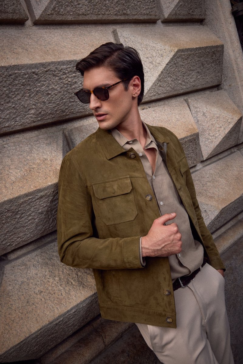 Gior Men's Suede Leather Jacket