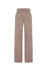 Helene Mid-Rise Nubuck Pants - Bigardini