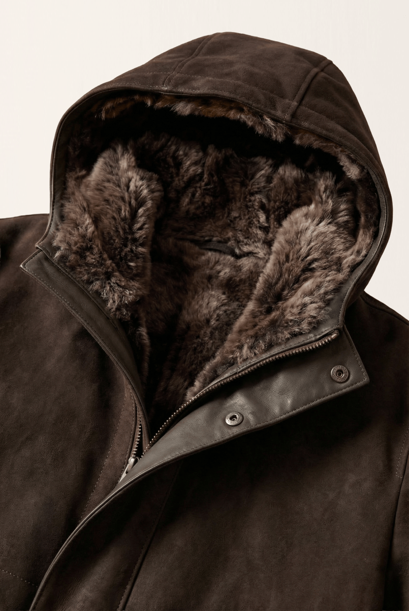 Jack Men’s Toscana Shearling Coat - Brown - Bigardini