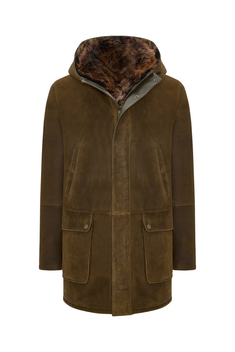 Jack Men’s Toscana Shearling Coat - Khaki - Bigardini