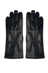 Jay Men's Handsewn Classic Gloves with Cashmere Lining - Black - Bigardini