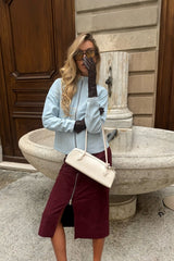 Kate Women’s Reversible Short Jacket - Sky Blue - Bigardini