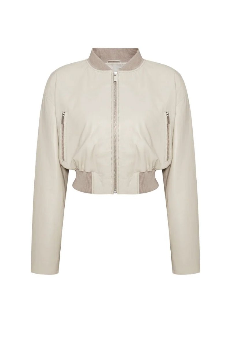Luna Women’s Bomber Jacket - Beige - Bigardini