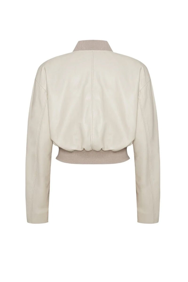 Luna Women’s Bomber Jacket - Beige - Bigardini