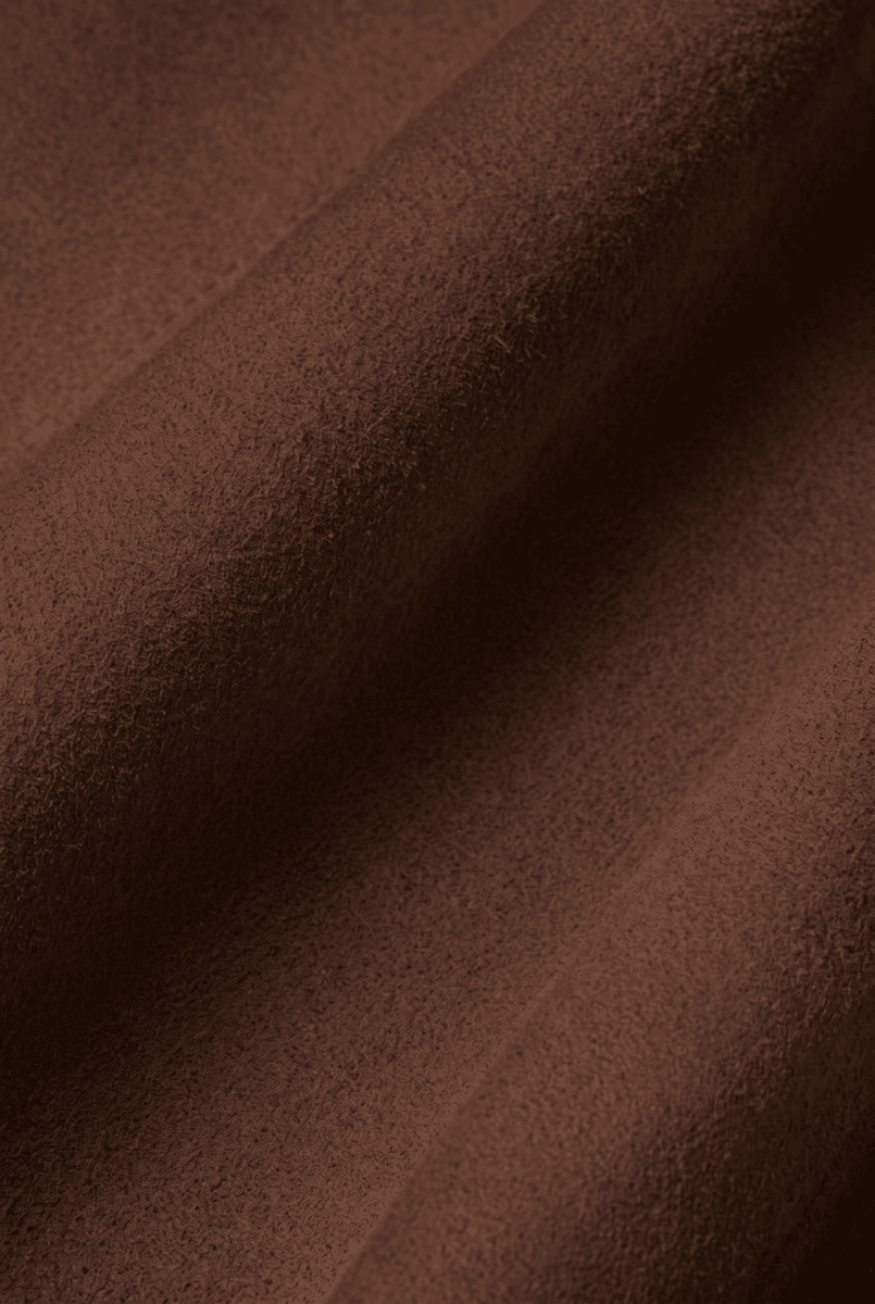 Mari Women's Suede Leather Shirt - Milk Brown - Bigardini
