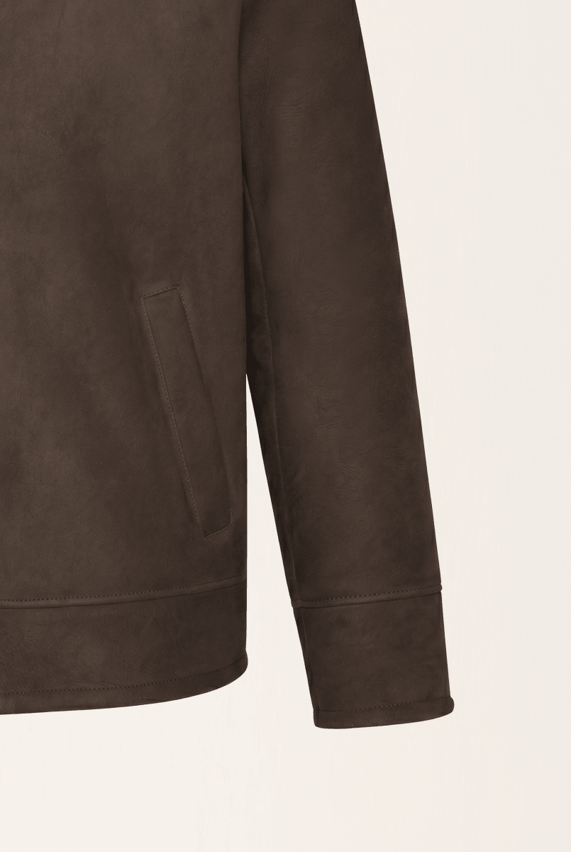Matt Men's Shearling Sheepskin Jacket - Brown - Bigardini