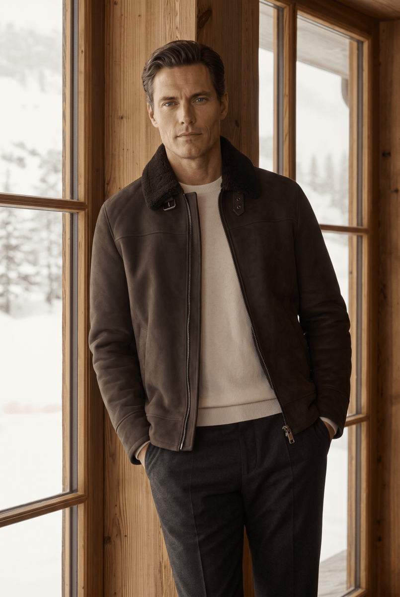 Matt Men's Shearling Sheepskin Jacket