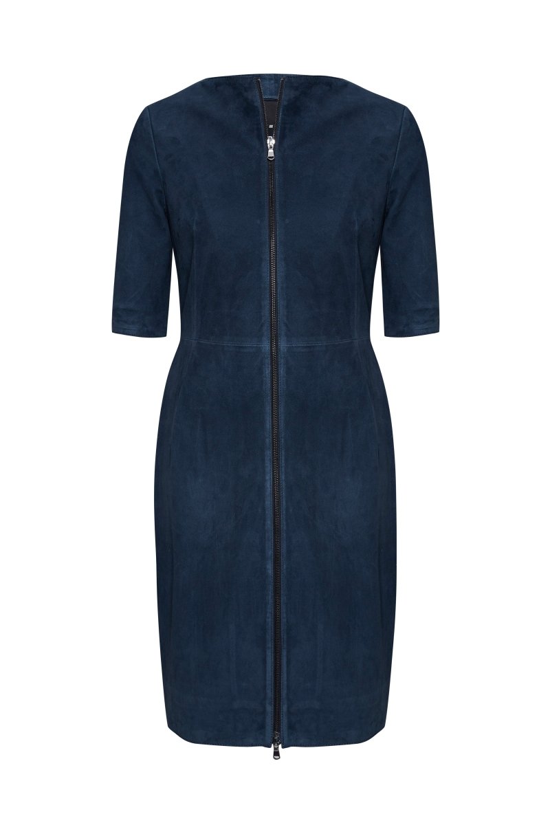 ladies suede dress May Women’s Midi - Navy Blue funky dress
