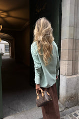 Mira Women’s Suede Long Skirt - Milk Brown - Bigardini