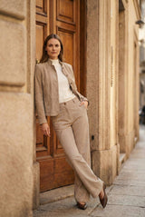 Nela Women’s Unlined Suede Jacket - Vison - Bigardini