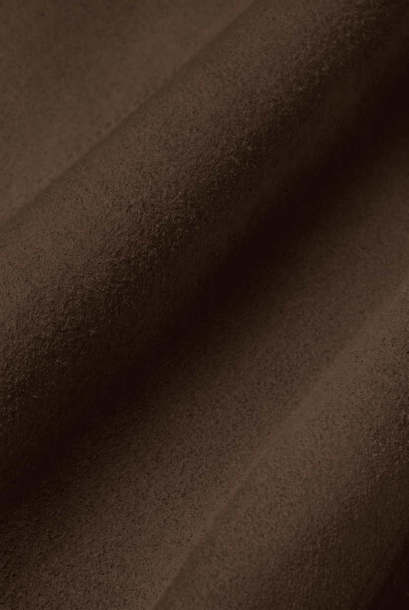 Nez Suede Baseball Cap with Shearling Lining - Brown - Bigardini