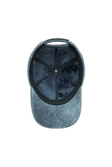 Nez Suede Baseball Cap with Shearling Lining - Gray - Bigardini