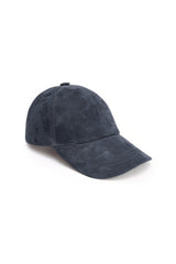 Zen Unisex Suede Baseball Cap - Navy Blue - Bigardini