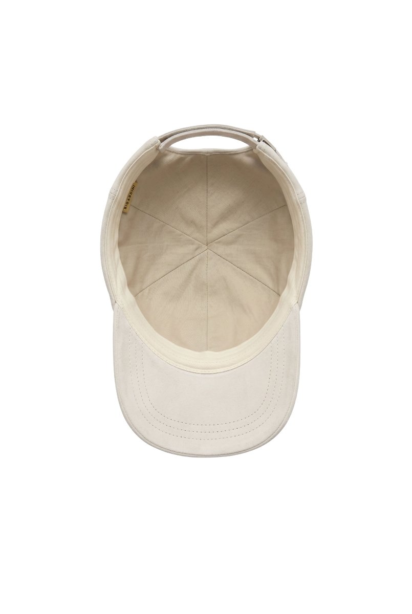 Zen Unisex Suede Baseball Cap - White Sand - Bigardini
