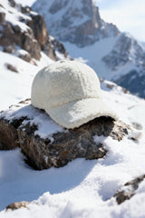 Zenya Shearling Baseball Cap - Taupe Beige - Bigardini