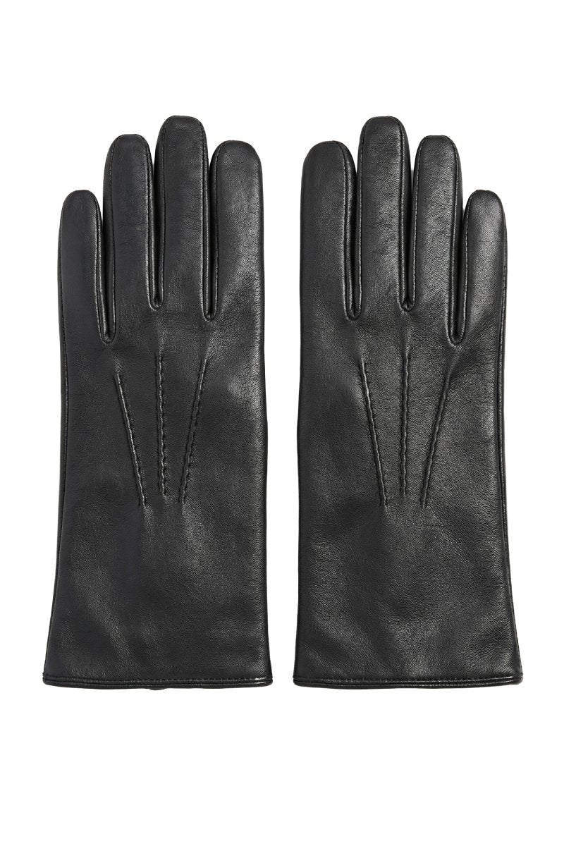 cashmere handschuhe schwarz Zev Klassische Handschuhe mit Kaschmirfutter – Schwarz