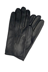 Zev Men's Classic Gloves with Cashmere Lining - Black - Bigardini