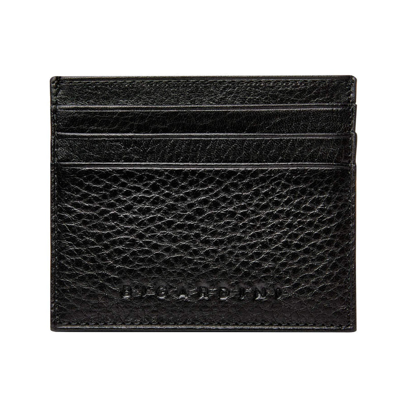 Black Floater Leather Slim Wallet - bigardinileather
