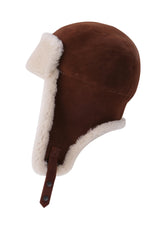 Logan Unisex Shearling Aviator Winter Hat - Bigardini Leather